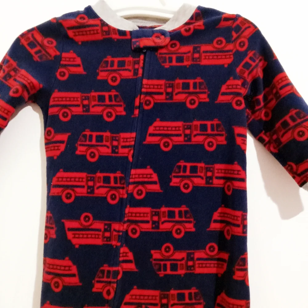 Carter's Baby Boys Firetruck Fleet Footed Pajama